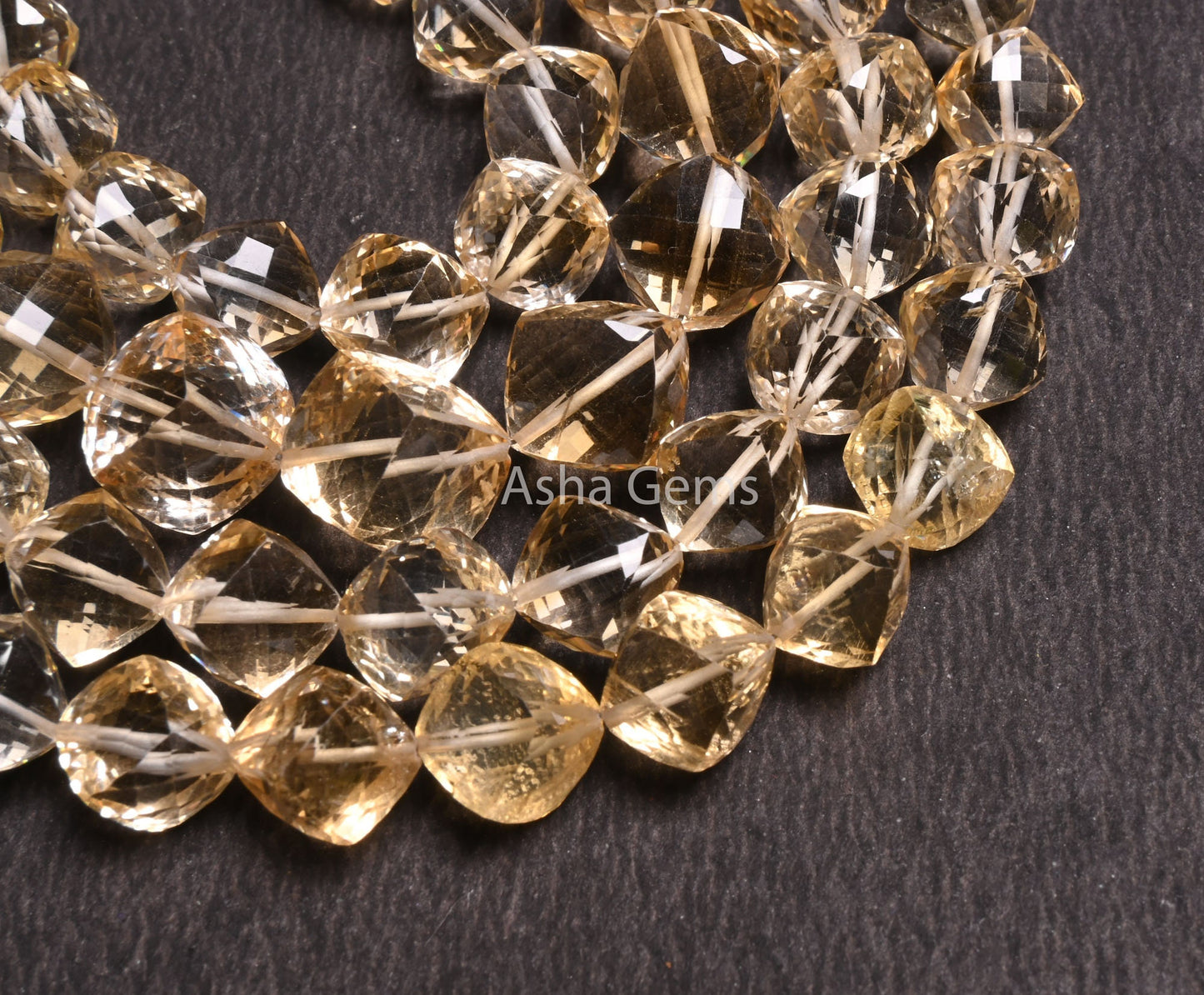 Natural Yellow Citrine Cube Box faceted Beads,8" Fine Quality Citrine Fancy oblique drill Cube Gemstone Beads, Citrine Quartz Beads Jewelry (AG 18542)