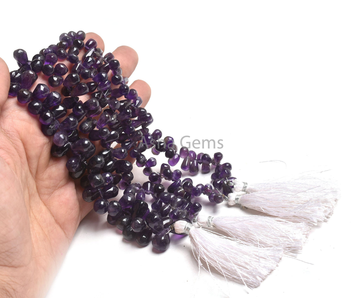 Natural Amethyst Side Drill Drops Beads, Purple Amethyst Plain Uneven Teardrop Handmade Gemstone Bead, African Amethyst Bead Jewelry makings
