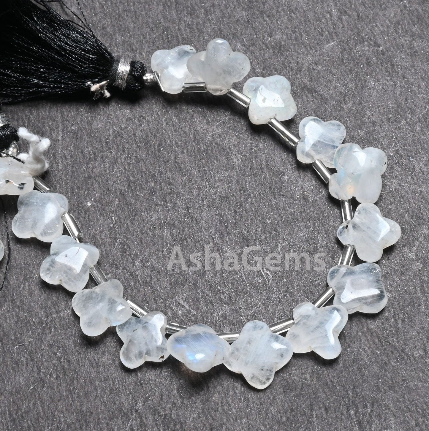 Natural Blue Fire Rainbow Moonstone Carved Flower Shape Gemstone handmade Beads, Flashy Rainbow Carving Fancy Square smooth Bead Jewlry SALE