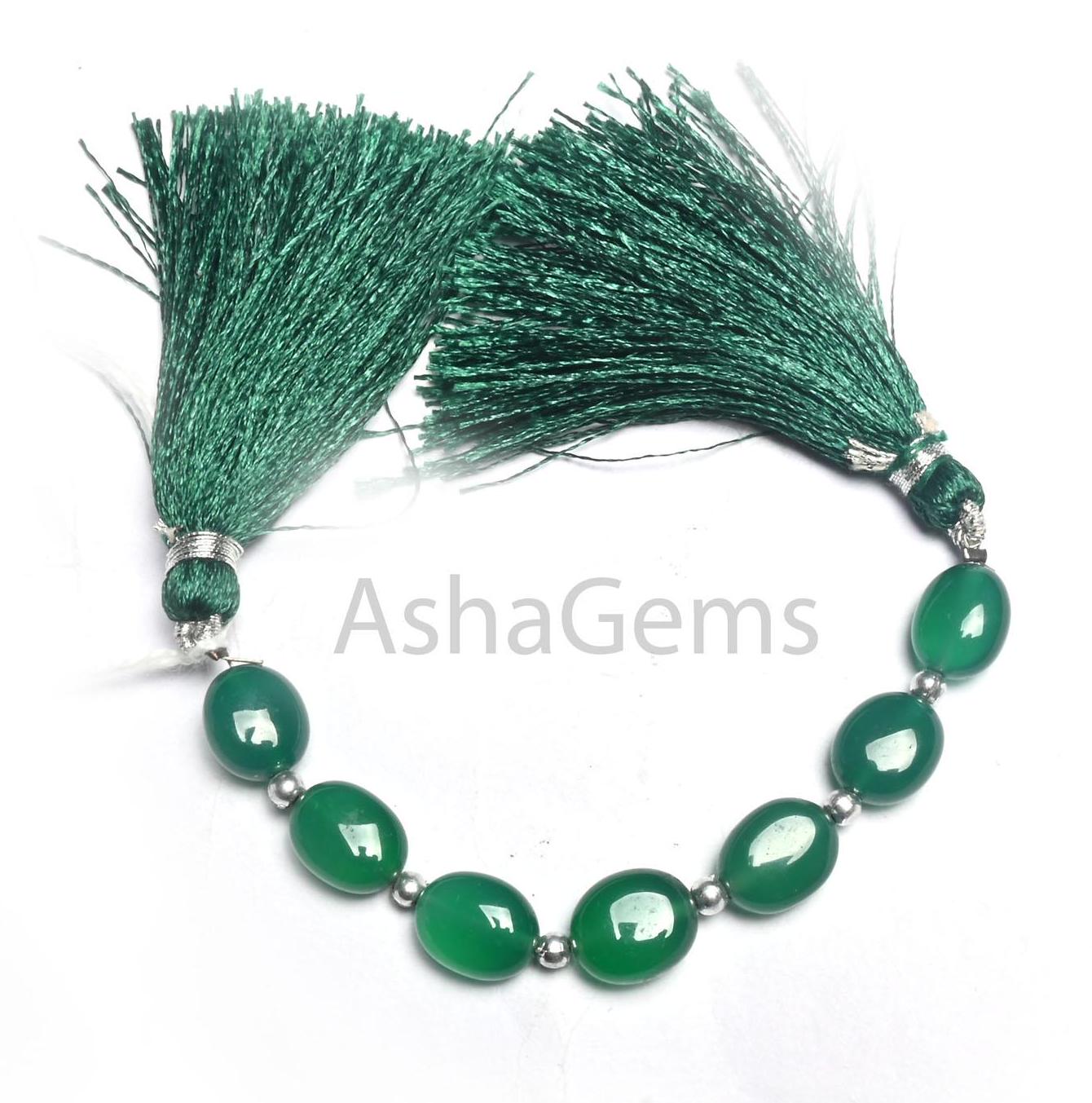 Beautiful Green Onyx Smooth Oval Shape Gemstone Loose Beads,8.5-11 mm Fine onyx Plain Handmade Oval Straight Drill Beads Jewelry Making SALE