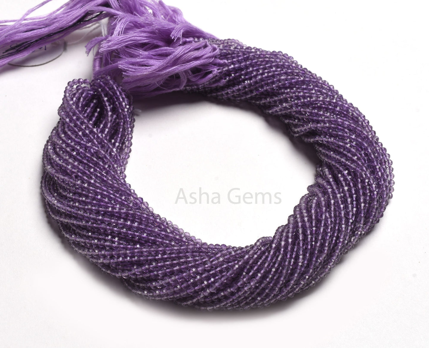 AAA Grade Pink Amethyst Faceted Gemstone Beads,2.7mm Natural Pink Amethyst Faceted Rondelle Shape Beads 13" Strand Amethyst Bead For Jewelry