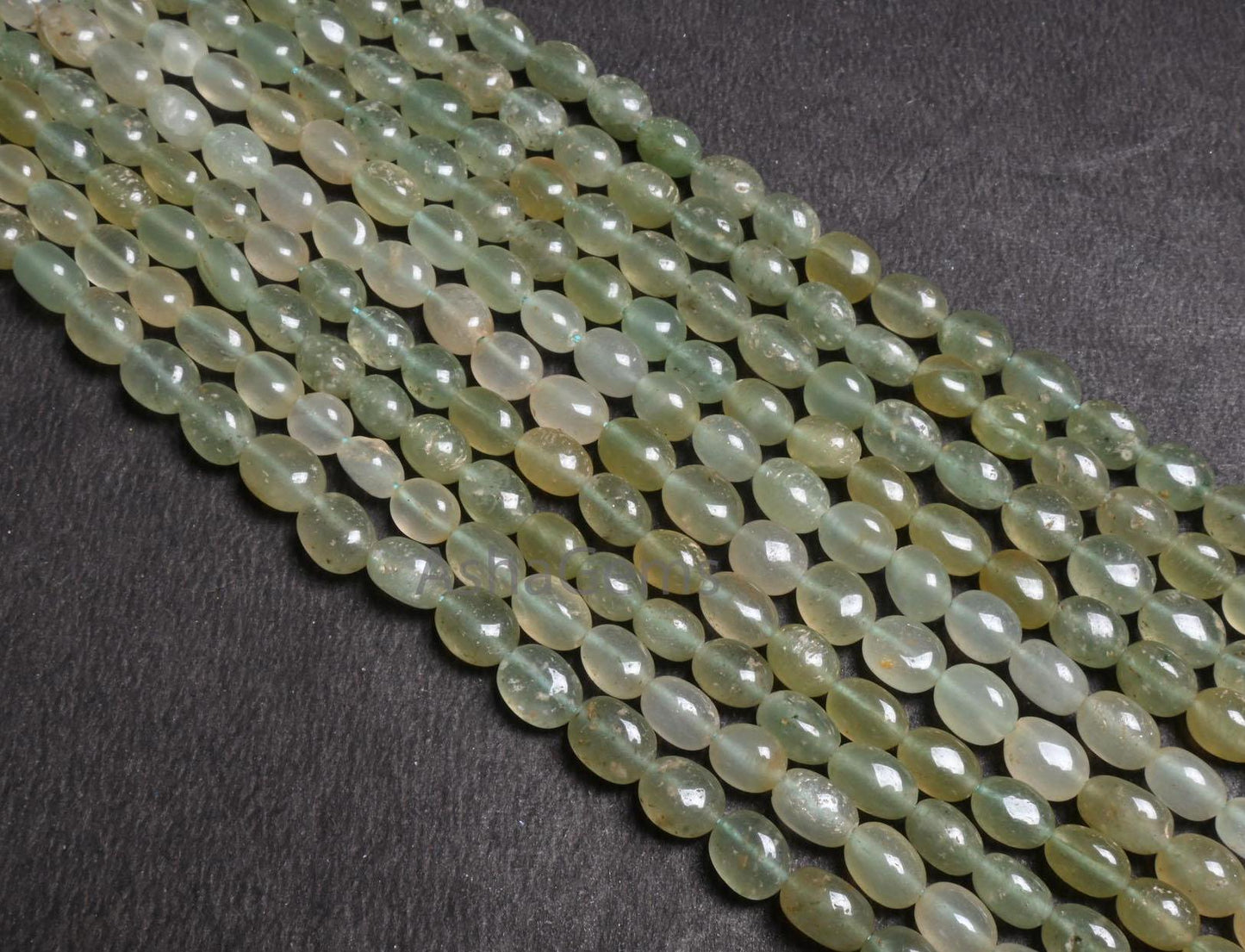 Natural Green aventurine fancy Puff Oval Smooth beads,12" Shaded Green aventurine Plain Handmade Oval Gemstone beads Jewelry Handicraft SALE
