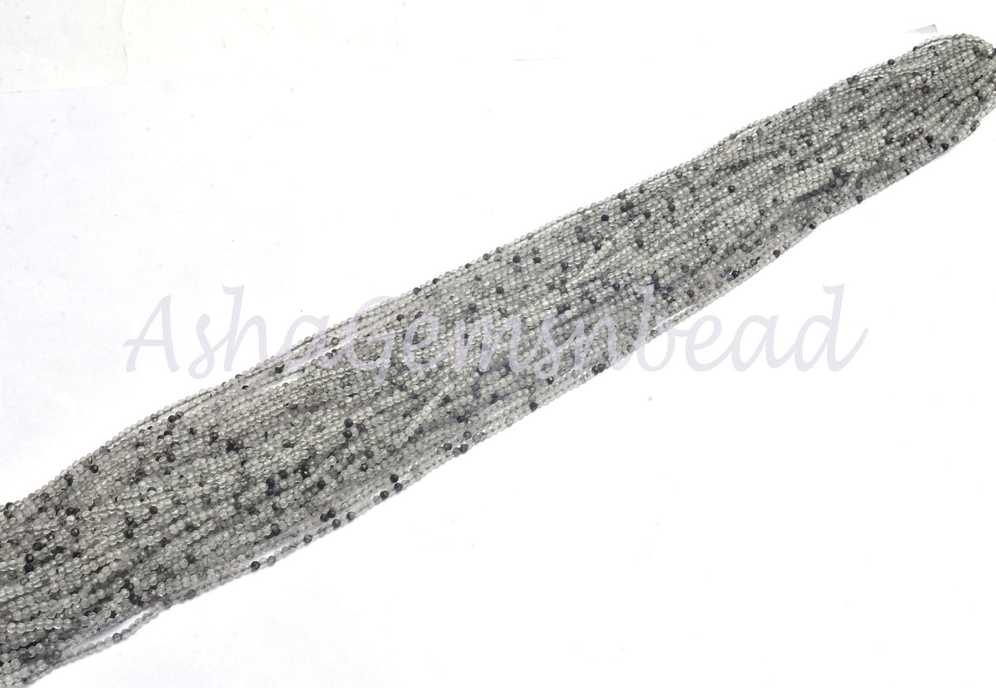 2 mm Black Rutile Machine Cut Faceted Gemstone Beads.12.5" Strand Natural Rutilite Rondelle Micro Cut Tiny Beads, Black Rutile Jewelry SALE