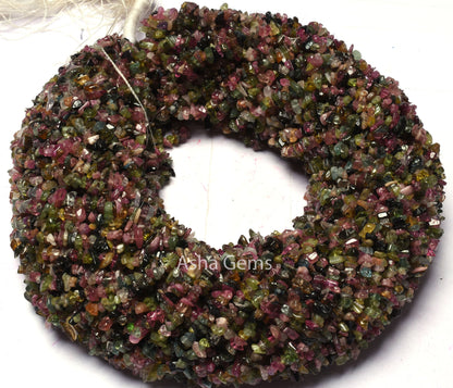 Natural Multi Tourmaline Uncut Chips Beads,34" Strand Disco Tourmaline Smooth Raw Rough Bead Fine Quality Tourmaline Bead Jewelry Craft SALE