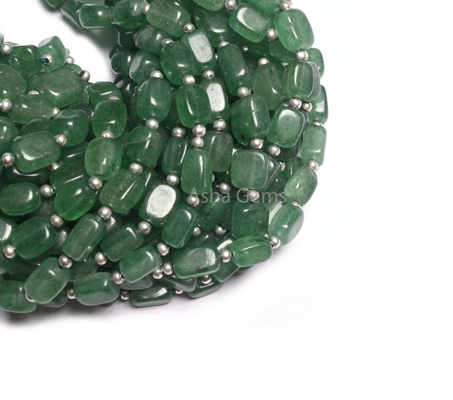 Natural Green Strawberry Quartz Fancy Puff Rectangle Shape Gemstone Beads, Fine Strawberry Handmade Rectangle Handmade Beads Jewelry makings