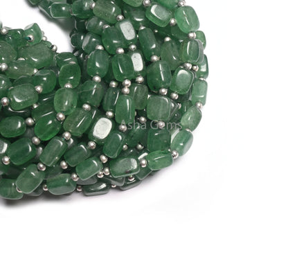 Natural Green Strawberry Quartz Fancy Puff Rectangle Shape Gemstone Beads, Fine Strawberry Handmade Rectangle Handmade Beads Jewelry makings