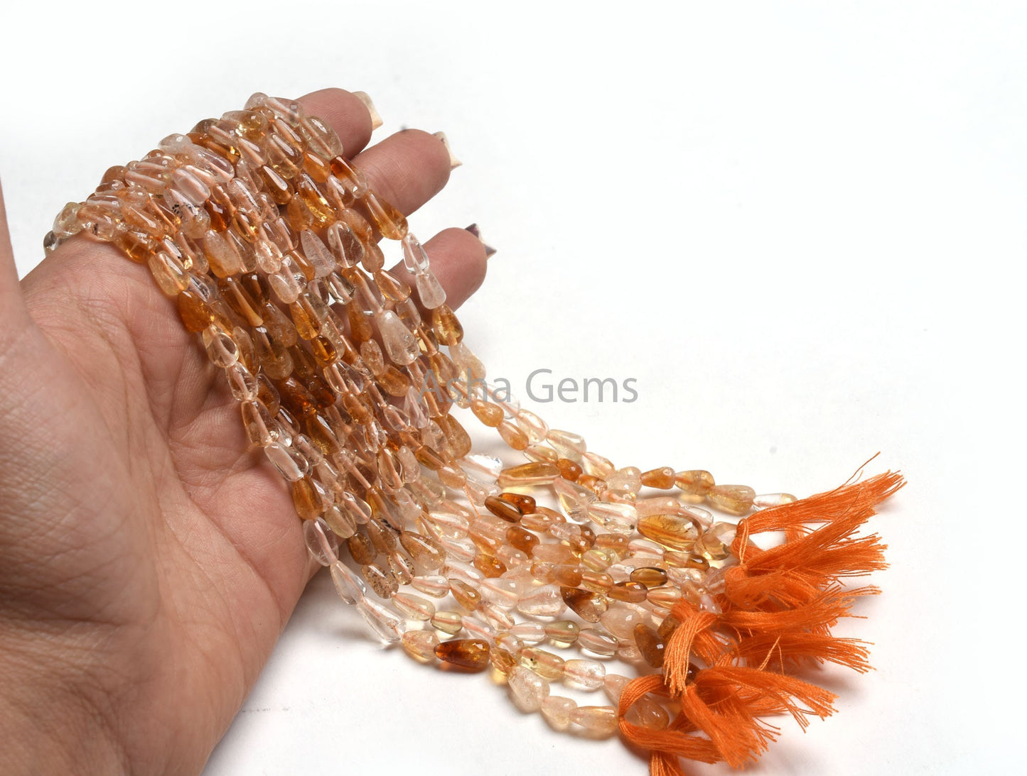 Natural Citrine Smooth Drops Straight Drill Beads, Shaded Yellow Citrine Plain Handmade Uneven Teardrop Gemstone Beads Citrine Jewelry SALE