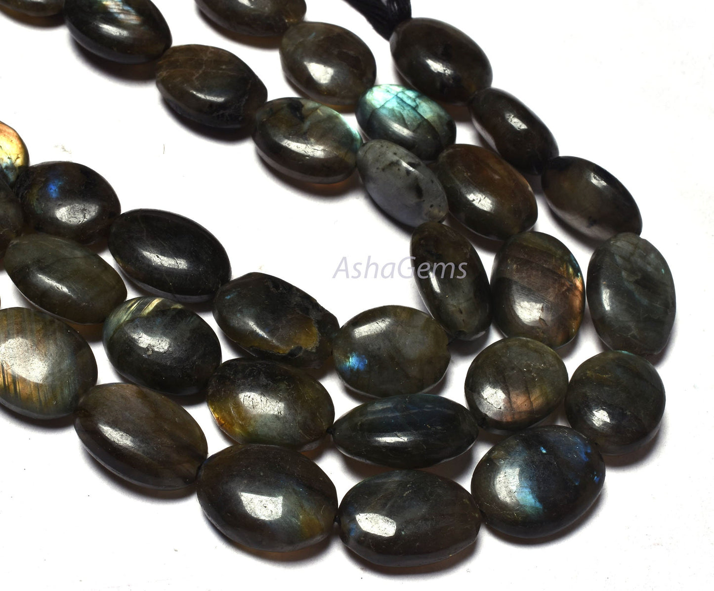labradorite Smooth Oval Shape gemstone Beads,14-19 mm Natural Flash Labradorite beads, Black Rainbow Plain Handmade Oval Nugget bead Jewelry