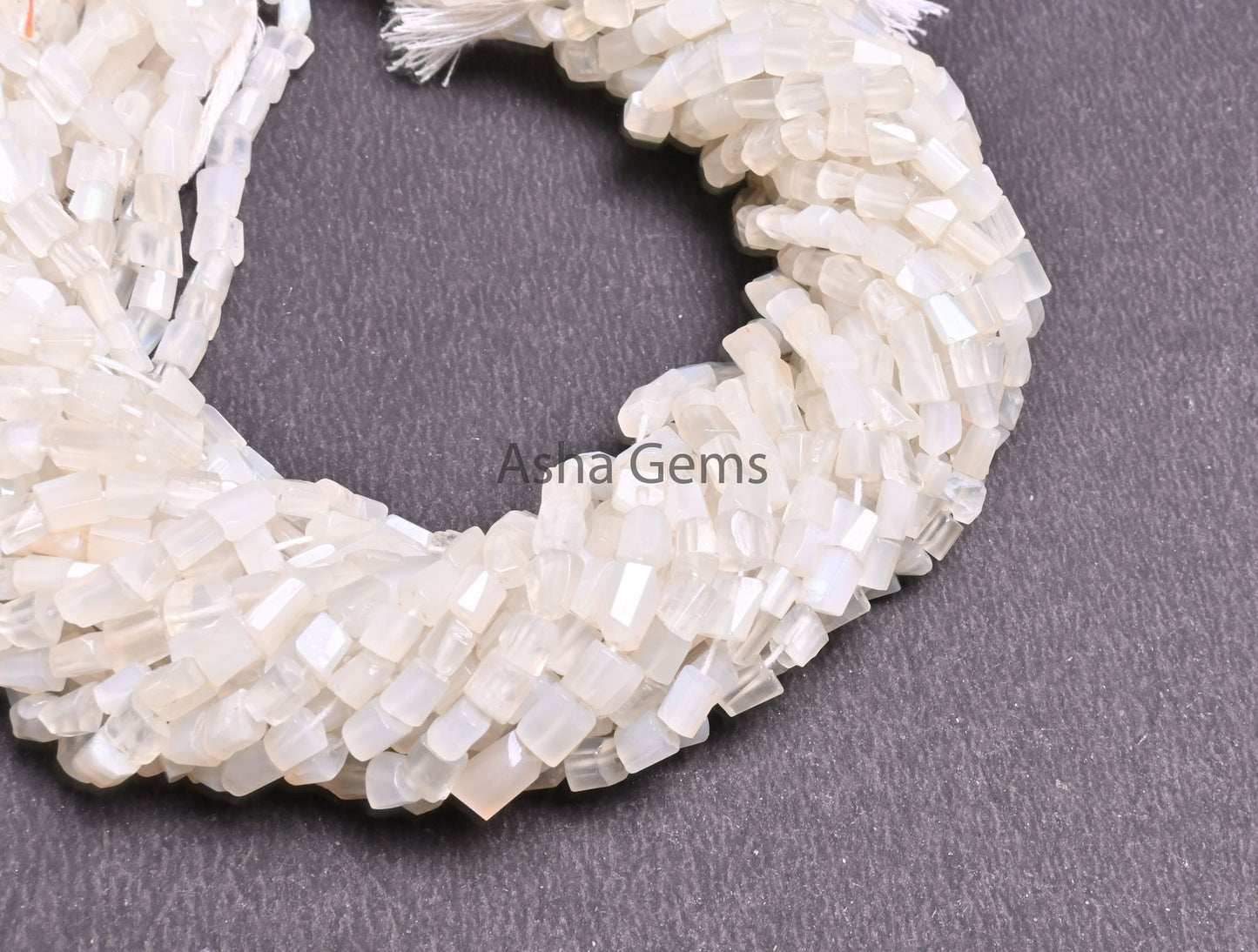 Beautiful White Moonstone faceted Nugget Gemstone beads,12.5"natural Moonstone Indian Cut Tumble Tiny bead Moonstone Bead Jewelry craft SALE