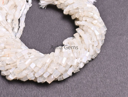 Beautiful White Moonstone faceted Nugget Gemstone beads,12.5"natural Moonstone Indian Cut Tumble Tiny bead Moonstone Bead Jewelry craft SALE