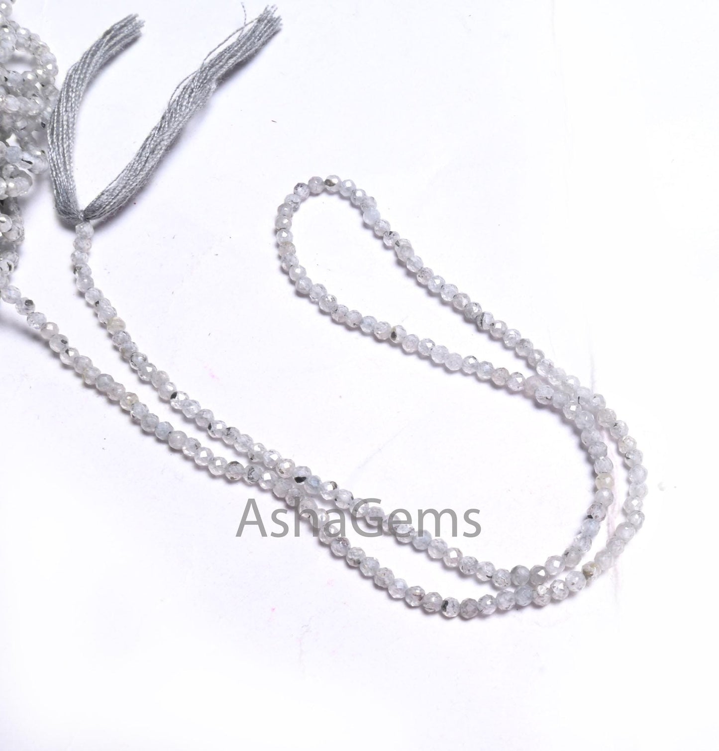 Genuine Grey Zircon Faceted Rondelle Beads,2 mm Natural Zircon Machine Cut Gemstone Tiny Beads, Real Zircon Micro cut Beads Necklace Jewelry