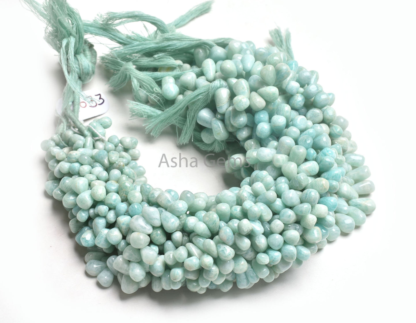 Beautiful Blue Amazonite Smooth Drops Shape Beads,13"Strand Natural Amazonite Teardrop Beads Amazonite Handmade Side Drill Drops Beads SALE