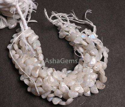Beautiful Rainbow Moonstone fancy D Shape Smooth Gemstone beads,9"Blue Fire rainbow moonstone Half moon Straight drill handmade Bead Jewelry