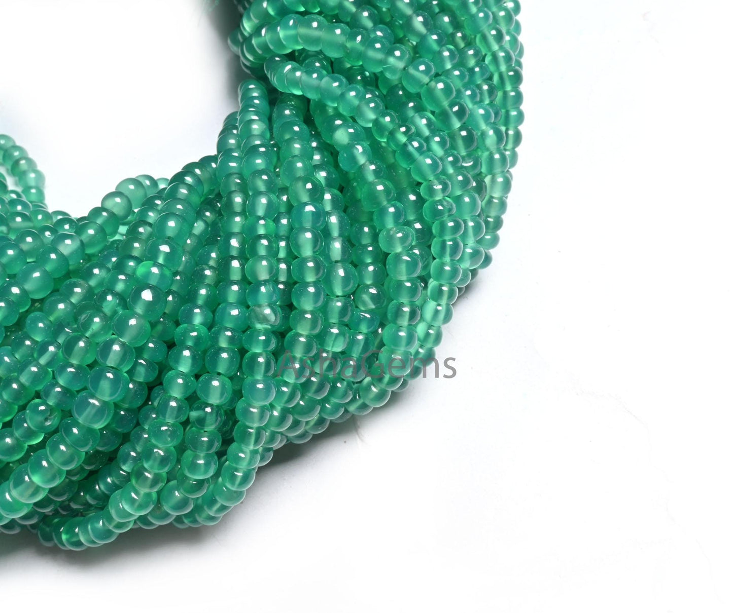Fine Quality Green Onyx Smooth Rondelle Gemstone Beads, Onyx Beads, Beautiful Green Onyx Plain Roundelle Shape Handmade Beads Jewelry making (AG 12287)