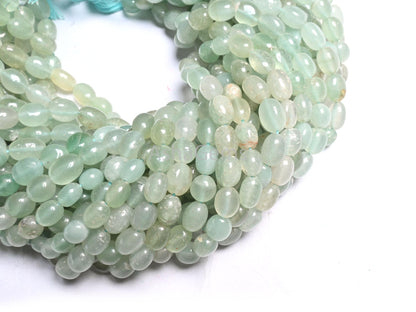 Fine Green aventurine Smooth Oval Handmade Gemstone beads, Natural Shaded Light Green aventurin Fancy Puff Oval bead Jewelry Handicraft SALE