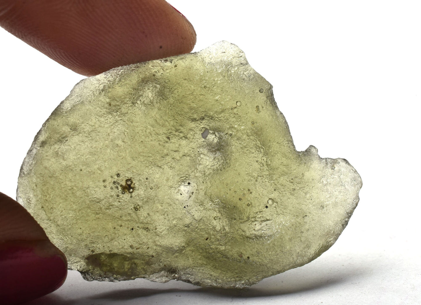 Genuine Moldavite Rough Gemstone, Natural Green Moldavite Raw Crystal, Meteorite. Tektites, 23.15 Carat Weight Moldavite Nugget For Jewelry
