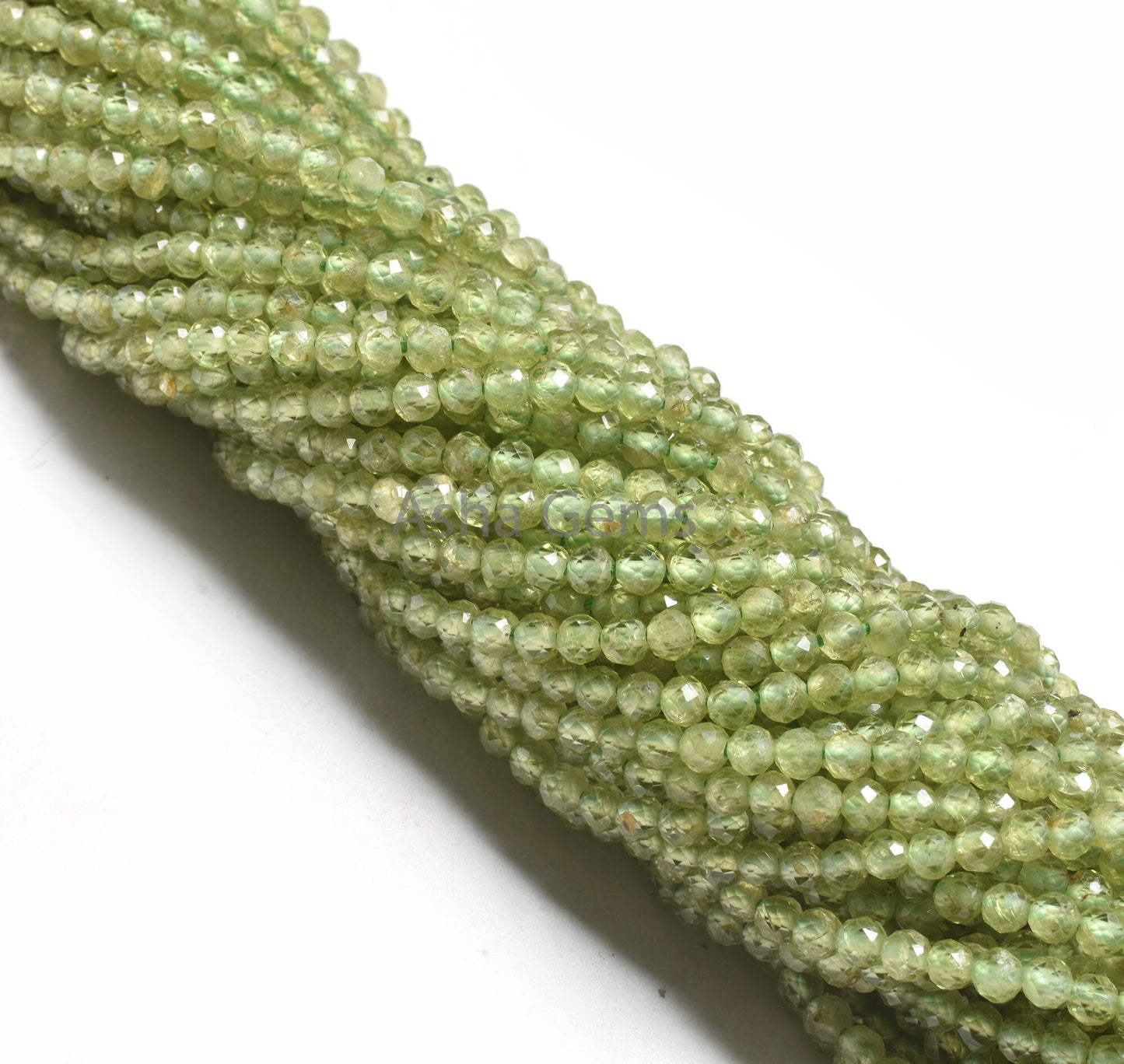Natural Green Peridot Faceted Round Gemstone Beads,3.1x3 mm Peridot Machine Cut Micro Faceted Round Beads. Peridot Bead Jewelry Making SALE