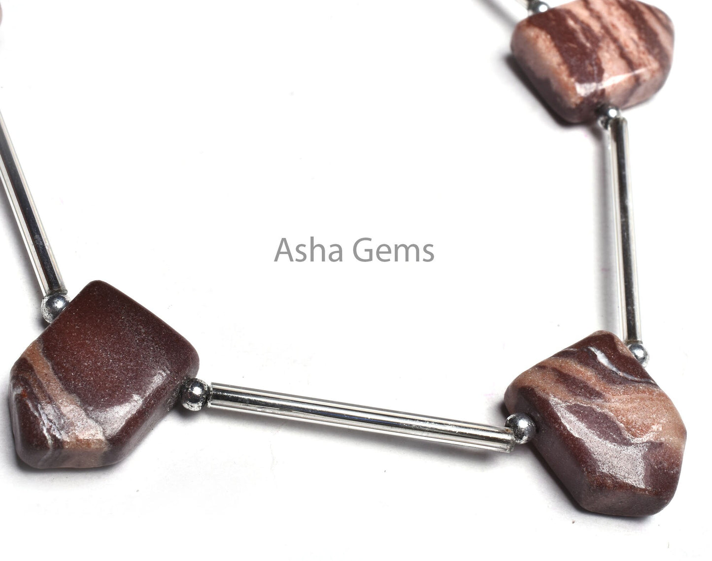 Shaded Brown Jasper Fancy Gate Shape Gemstone Beads, Picture Jasper Smooth Handmade Beads, Jasper Side Drill Fancy Bead Jewelry making SALE