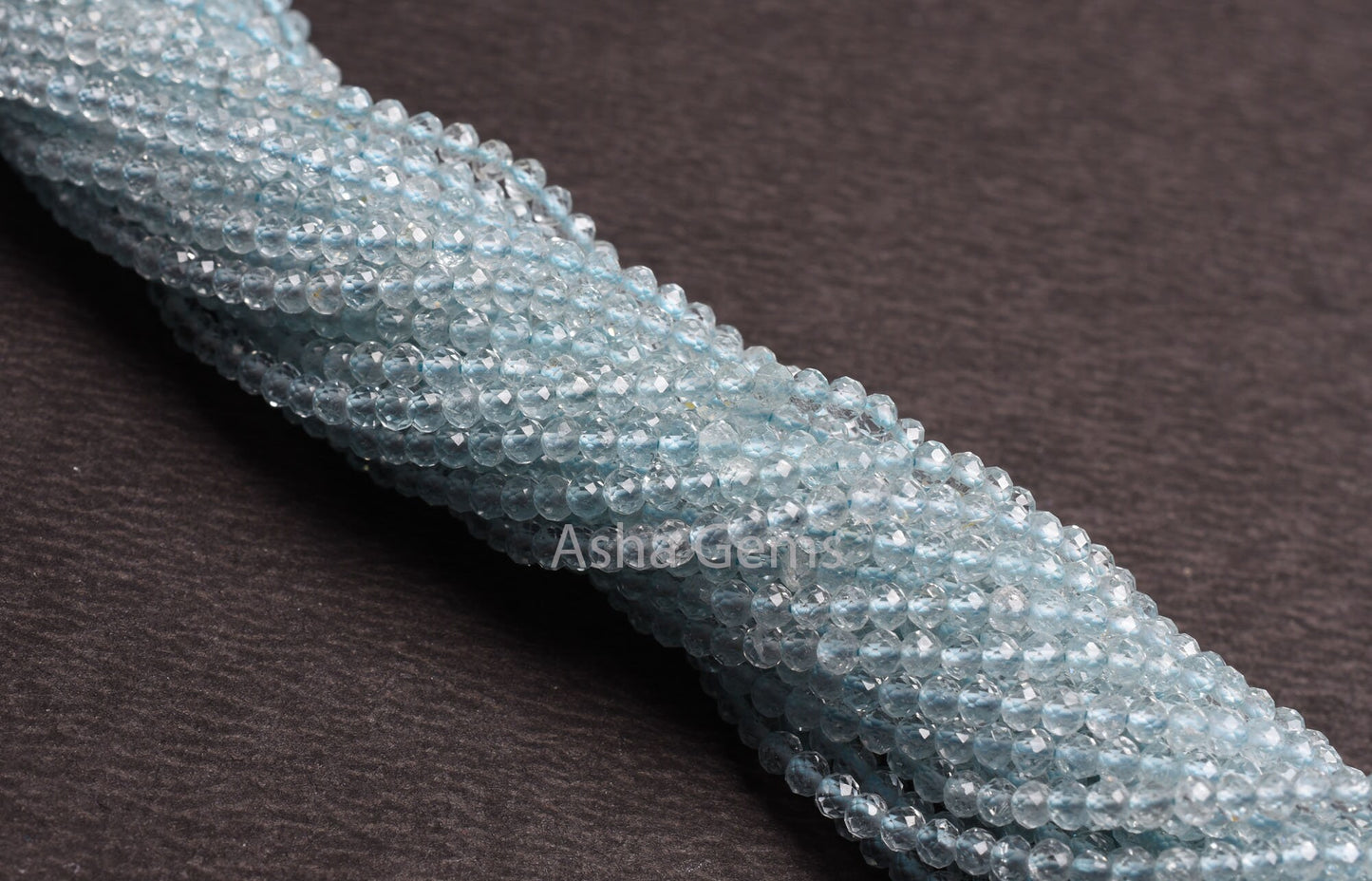13" Strand AAA Sky Blue Topaz Machine Cut Faceted Beads,2.75 mm Natural Topaz Micro Cut Gemstone Beads, Real Sky Topaz Bead For Jewelry SALE