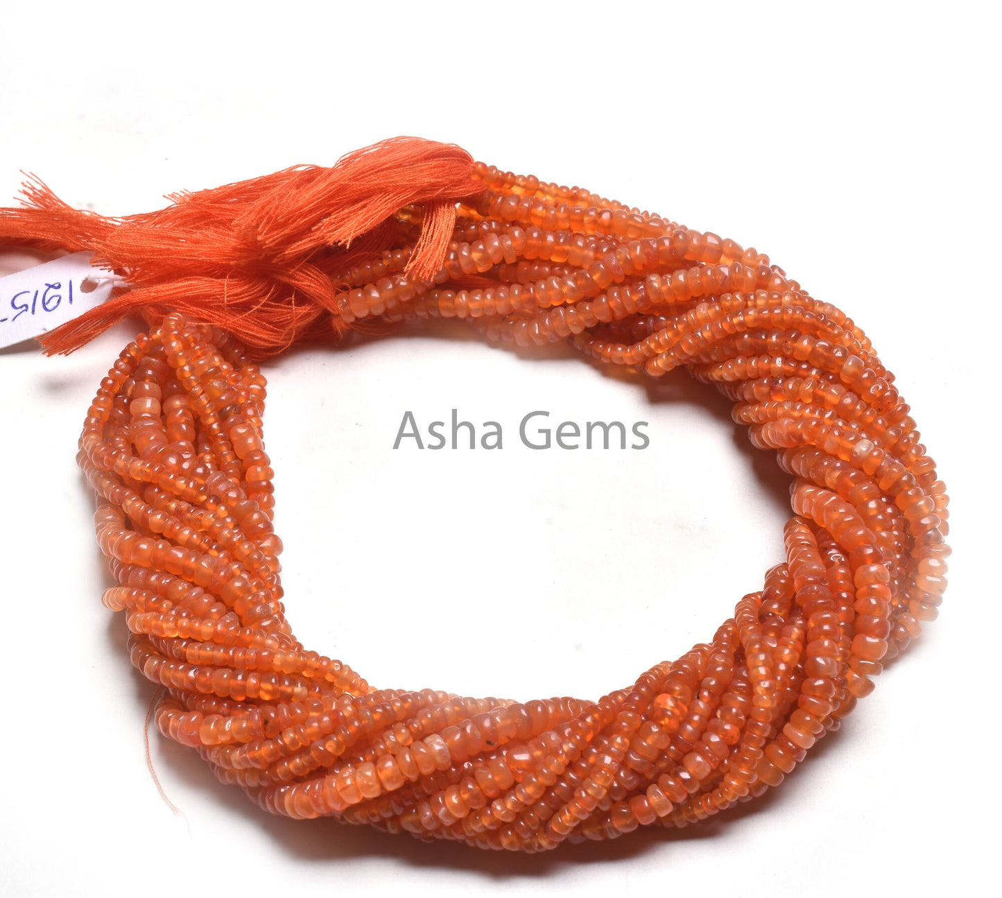 Fine Orange Carnelian Smooth Rondelle Shape Beads, Natural Carnelian Plain Handmade Tiny Gemstone Beads, Carnelian Bead Jewelry Crafts SALE