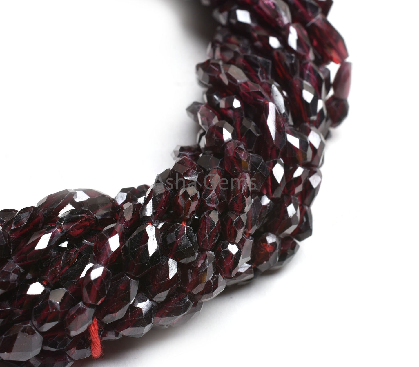 Natural Garnet Faceted nugget Uneven Shape Gemstone Beads, Fine Garnet Handmade Indian Cut Tumble Straight Drill Beads, Garnet Beads Jewelry