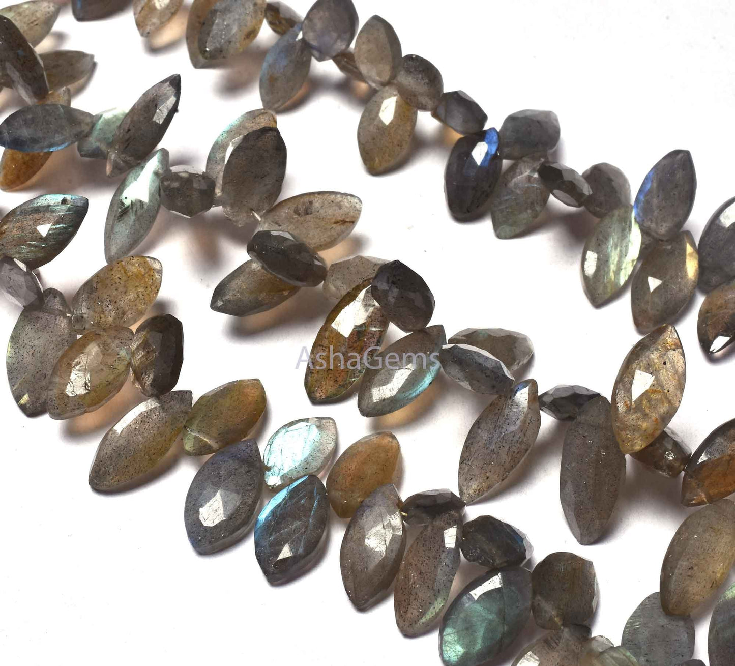 Natural Flash labradorite Faceted Marquise Shape Beads,Multi Fire Black Rainbow Gemstone Beads, Labradorite marquise Briolette Beads Jewelry