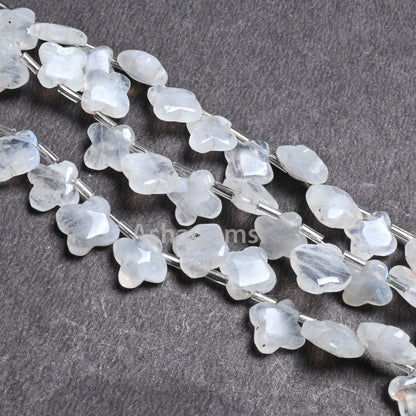 Natural Blue Fire Rainbow Moonstone Carved Flower Shape Gemstone handmade Beads, Flashy Rainbow Carving Fancy Square smooth Bead Jewlry SALE