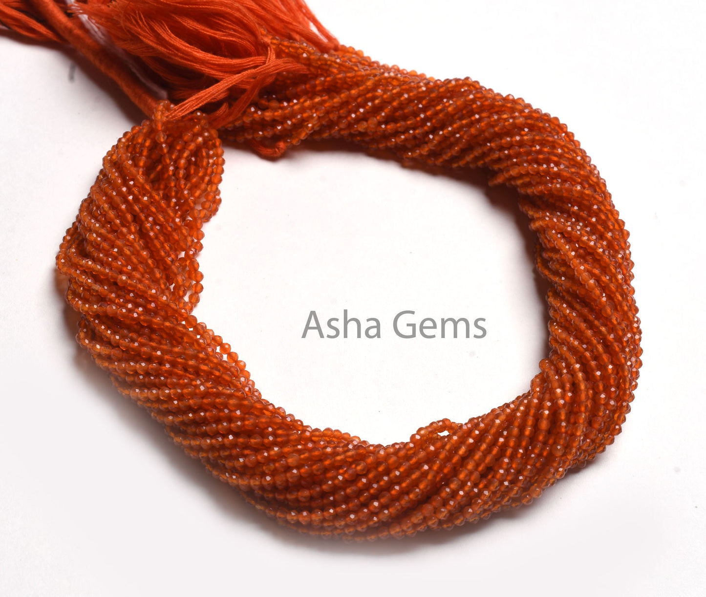 2.25 mm Top Quality Carnelian Faceted Rondelle Beads, Natural Orange Carnelian Machine Cut Beads, Carnelian Bead Micro Cut Gemstone Jewelry
