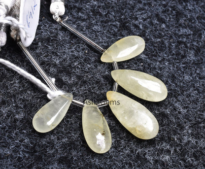 Beautiful Aquamarine Smooth Pear Shape Beads, Natural Raw Aquamarine Plain Handmade Teardrop Gemstone Aquamarine Bead Jewelry Craft SALE
