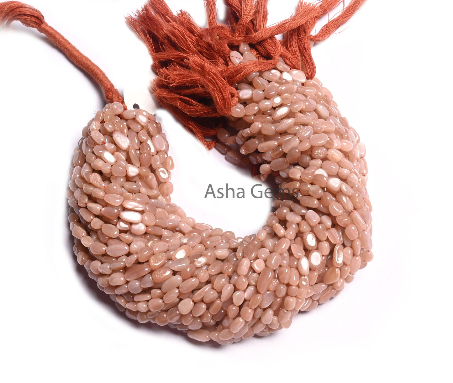 Fine Peach Moonstone Smooth Nugget Tiny Gemstone Loose Beads,4.5-9.5 mm Pink Moonstone Plain Handmade Uneven Tumble Bead Jewelry making SALE (AG 22276)