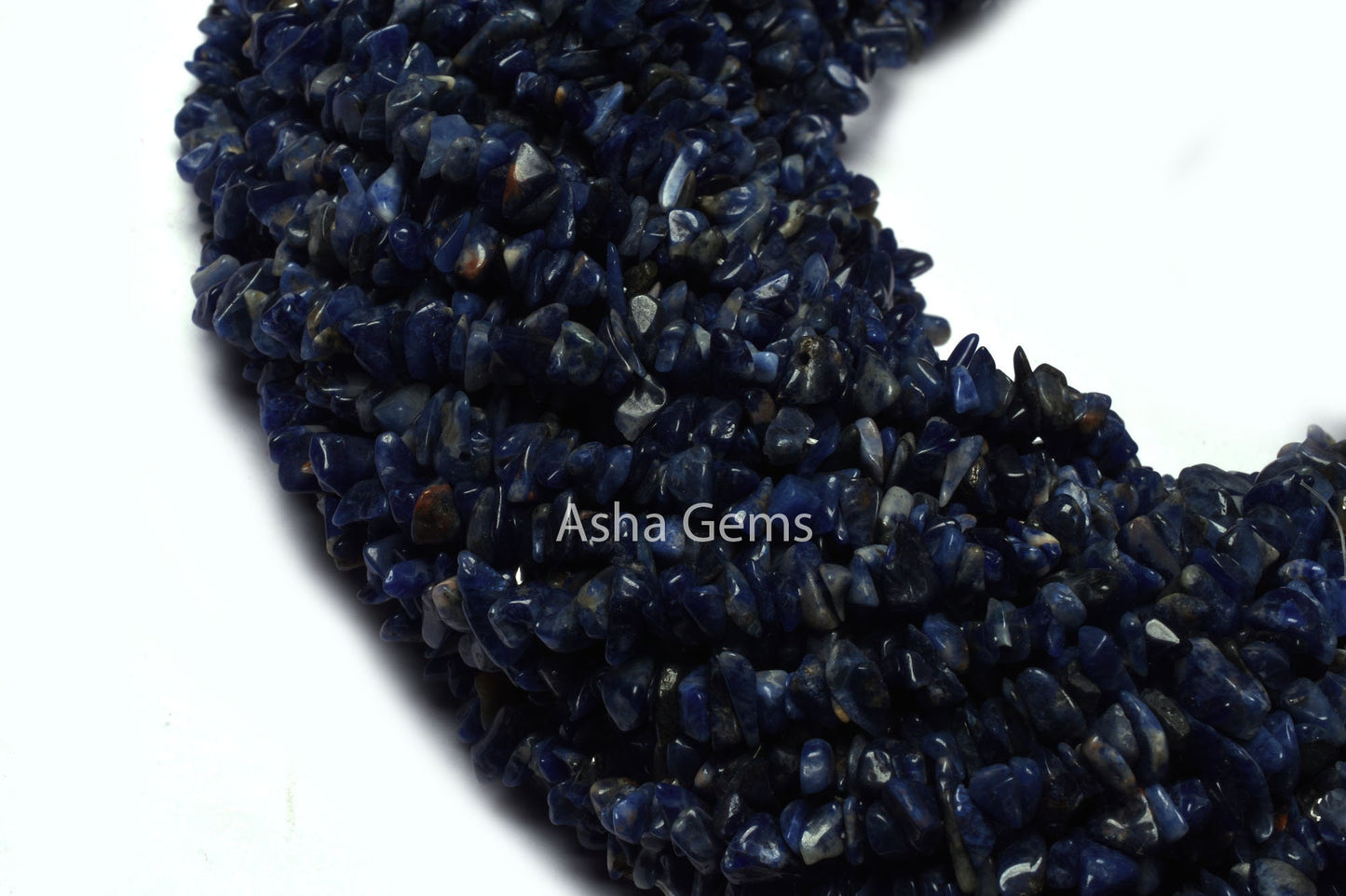 34inch Strand Natural Blue Sodalite Uncut Chips Gemstone Beads, Semi Precious Sodalite raw Rough Smooth Uneven tiny Beads Jewelry Craft SALE