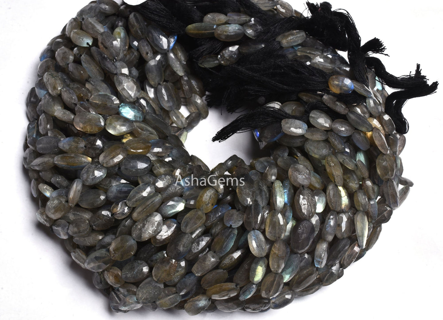 beautiful Labradorite Faceted Oval Gemstone Beads,13"Strand Natural Fire Labradorite beads Black Rainbow Handmade Uneven Oval Briolette Bead