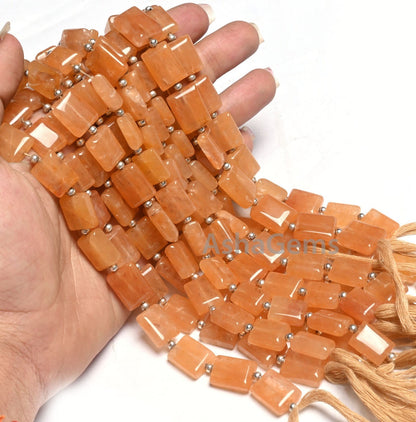 Fine Quality Aventurine Smooth Rectangle Shape Gemstone Loose Beads, natural Yellow Aventurine fancy Chicklet Handmade Beads Jewelry Crafts