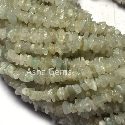 34" Strand Natural Green Aventurine Uncut Chips Angoori Margaj Smooth Raw Rough Beads Gemstone Margaj Unshape Uncut Beads Jewelry Craft sale
