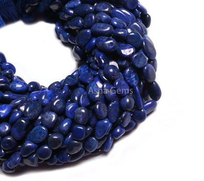 Beautiful Blue Lapis Smooth Handmade Nugget Gemstone Beads,7-12 mm Lapis Lazuli Uneven Tumble handmade Beads Lapis Jewelry Making Craft SALE (AG 22294)