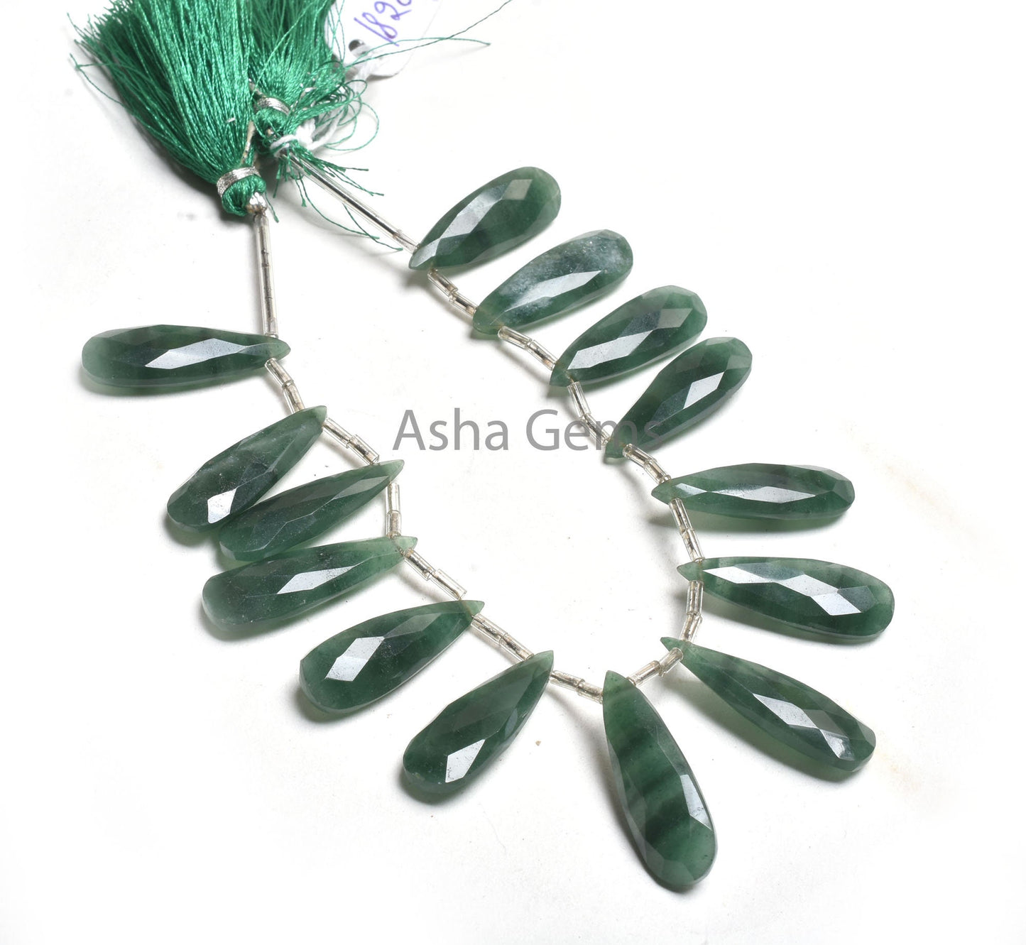 10-30mm Beautiful Green Jade fancy Long Pears Faceted Beads, Fine Jade Teardrop Briolette Side Drill Gemstone Bead Jewelry Making Craft SALE