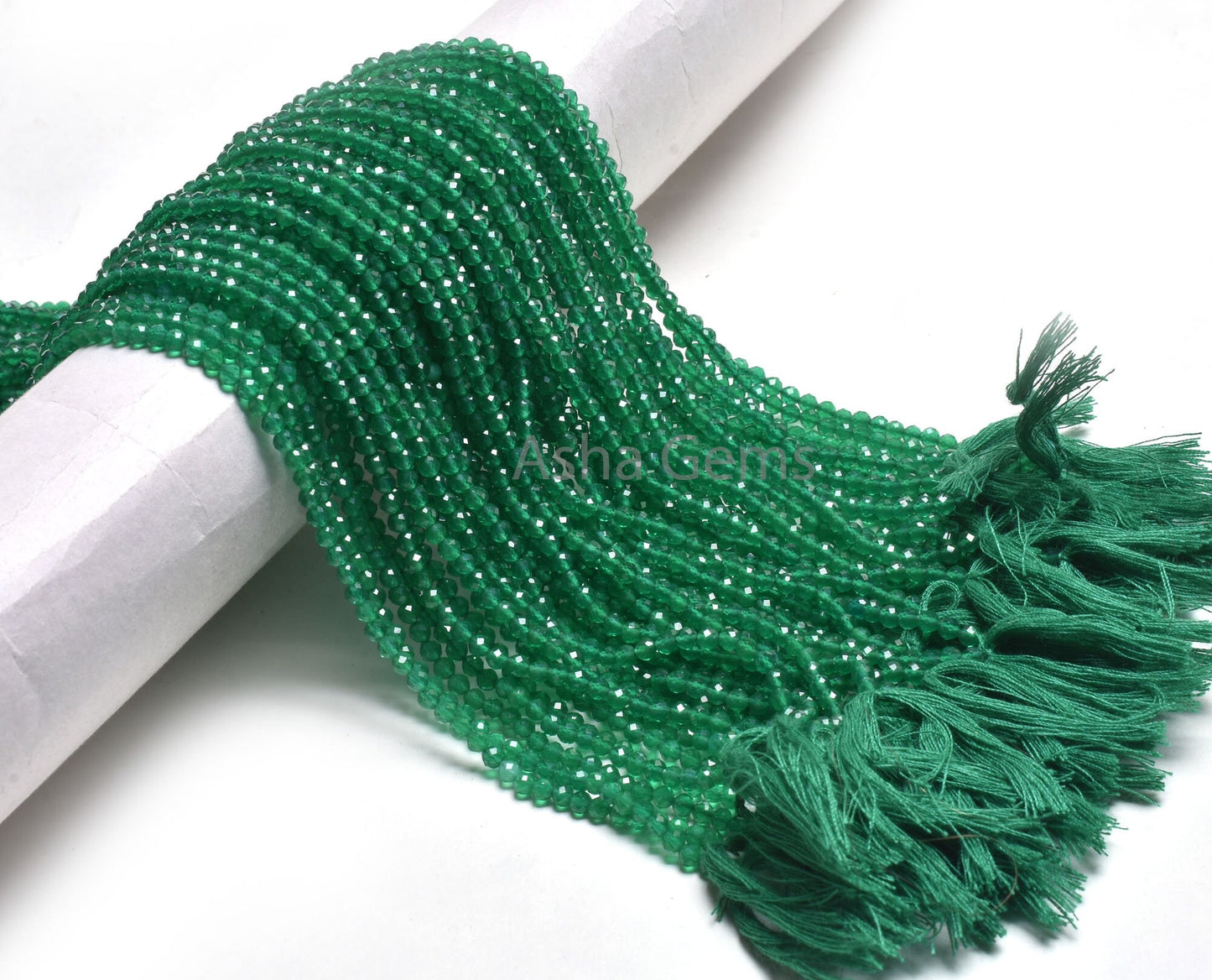 AAA Quality Green Onyx Micro Faceted Round Ball Gemstone Beads,3.2 mm American Green onyx Machine Cut Round Ball Beads Onyx For Jewelry SALE