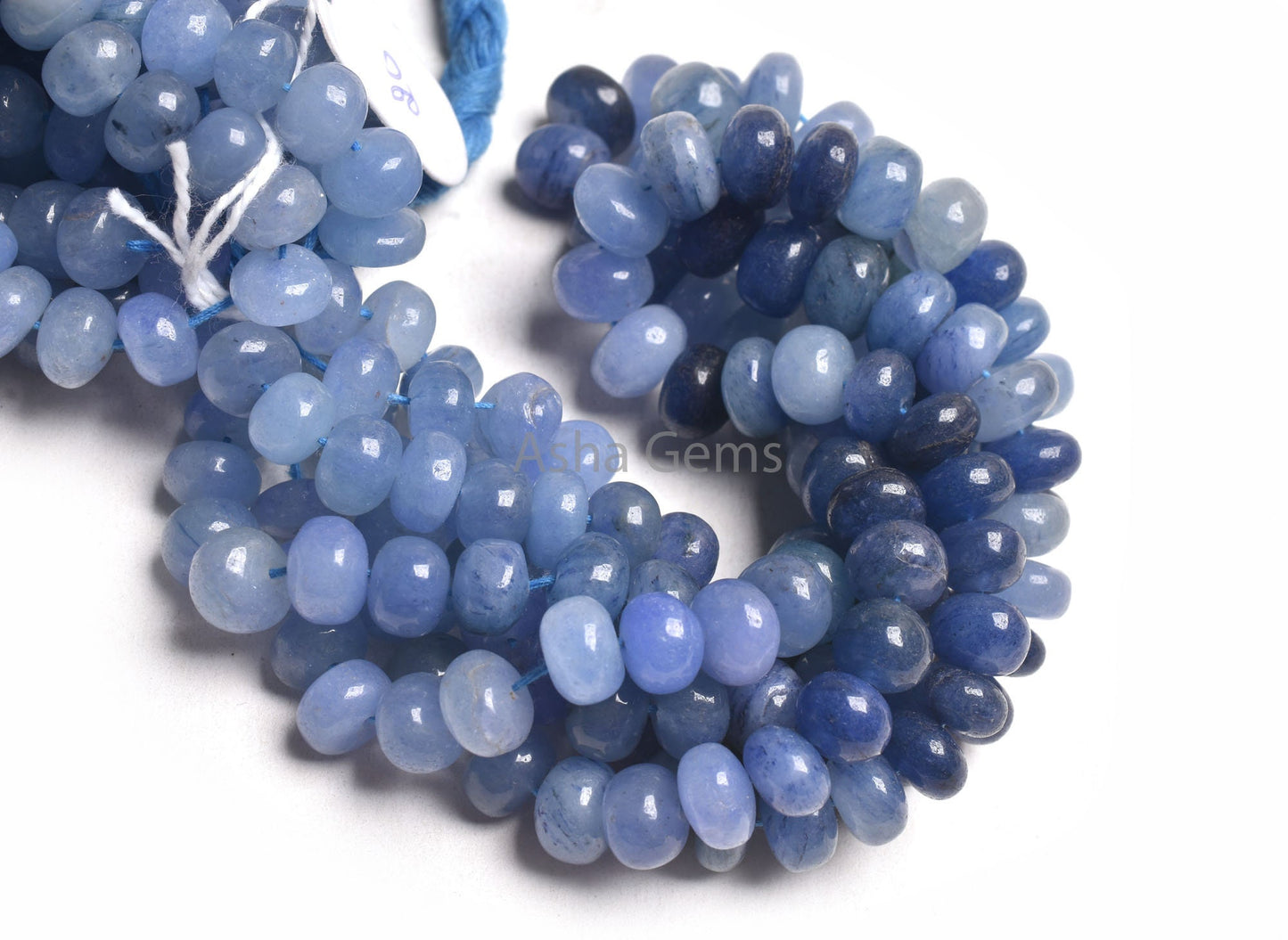 12" Strand Shaded Blue Tanzanite Smooth Rondelle Shape Beads, Tanzanite Plain Handmade Gemstone Beads, Tanzanite Beads TZ Jewelry Craft SALE