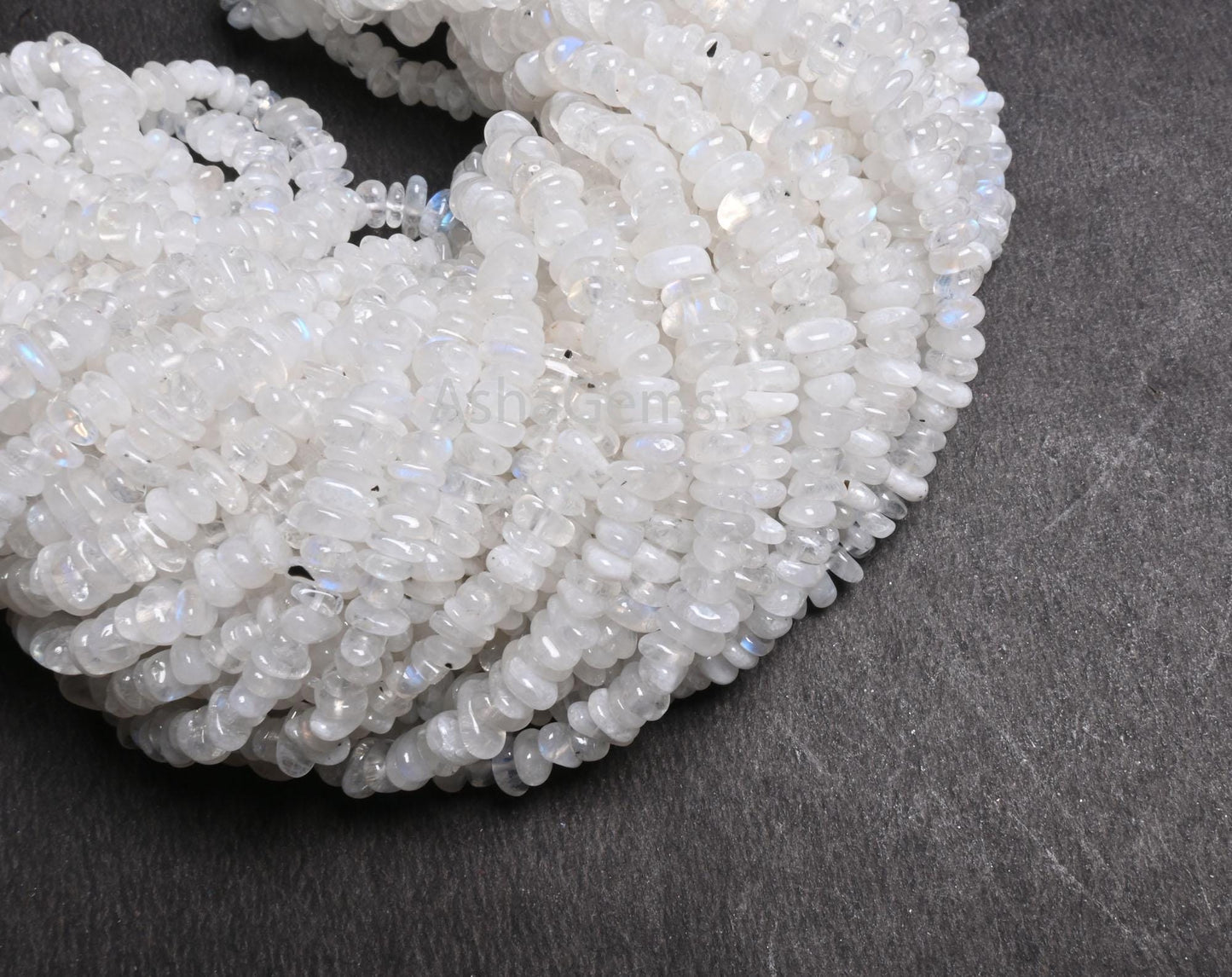 Natural blue Fire rainbow Moonstone Uncut Chip Beads, Flashy Rainbow smooth Rough Polish Beads White Rainbow Slice Uneven shape Beads Crafts