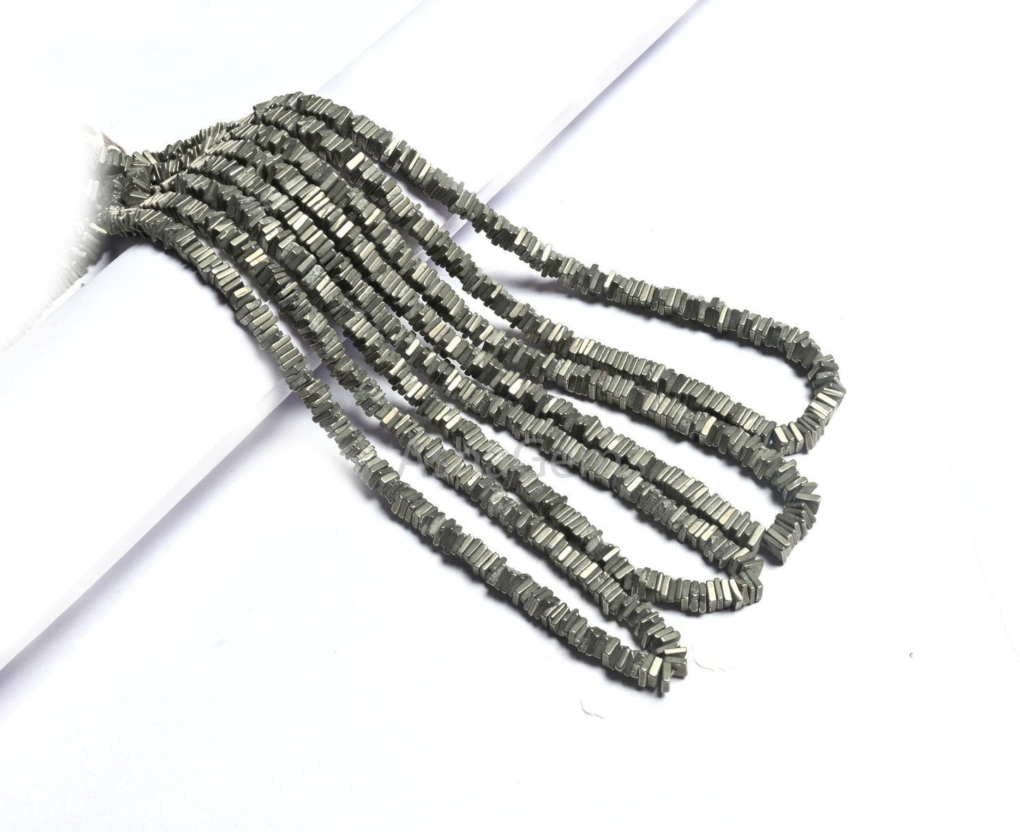 Beautiful Pyrite Smooth Heishi Square Shape Beads,5,5.5mm Natural Pyrite Gemstone Beads, Pyrite Plain Handmade Flat Square Bead Jewelry SALE