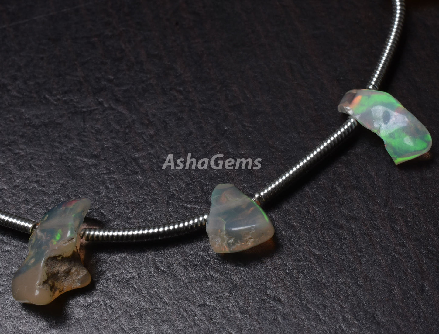 Natural Ethiopian Opal uneven shape Gemstone, 7.5" Strand Welo Fire Ethiopian Opal Rough Beads, Opal Crystal, Multi Fire, Opal Raw, Craft