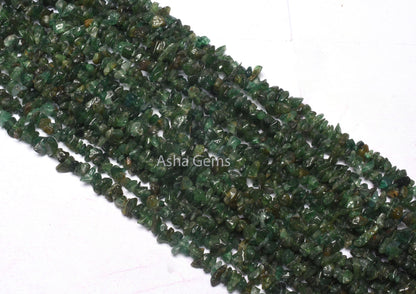 Natural Green Mica Uncut Chip Beads,34"Strand Natural Mica margaj Smooth tiny Beads, Mica Raw Rough gemstone Beads Jewelry making craft SALE