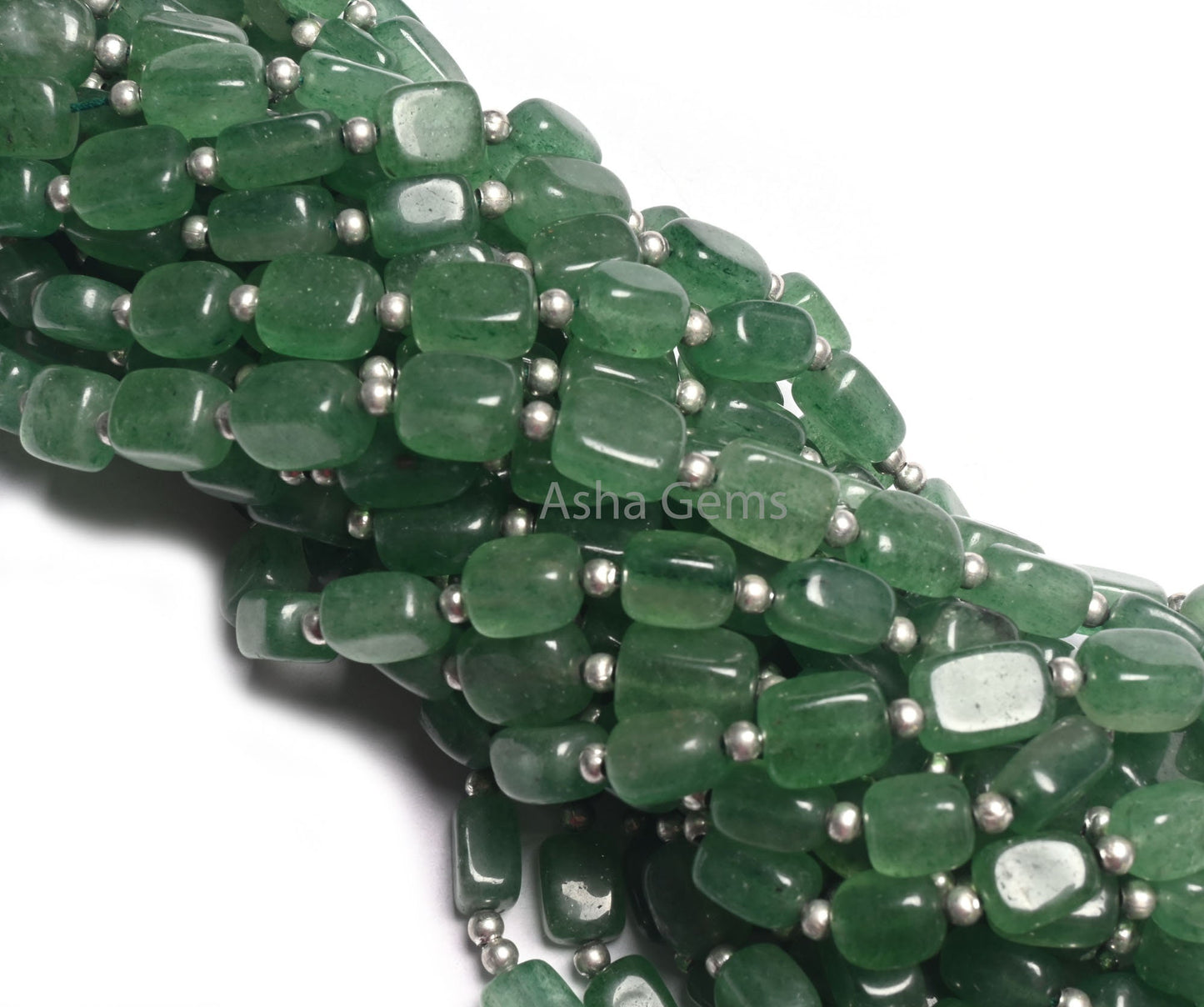 Natural Green Strawberry Quartz Fancy Puff Rectangle Shape Gemstone Beads, Fine Strawberry Handmade Rectangle Handmade Beads Jewelry makings