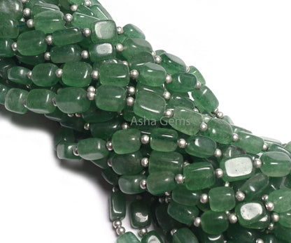 Natural Green Strawberry Quartz Fancy Puff Rectangle Shape Gemstone Beads, Fine Strawberry Handmade Rectangle Handmade Beads Jewelry makings