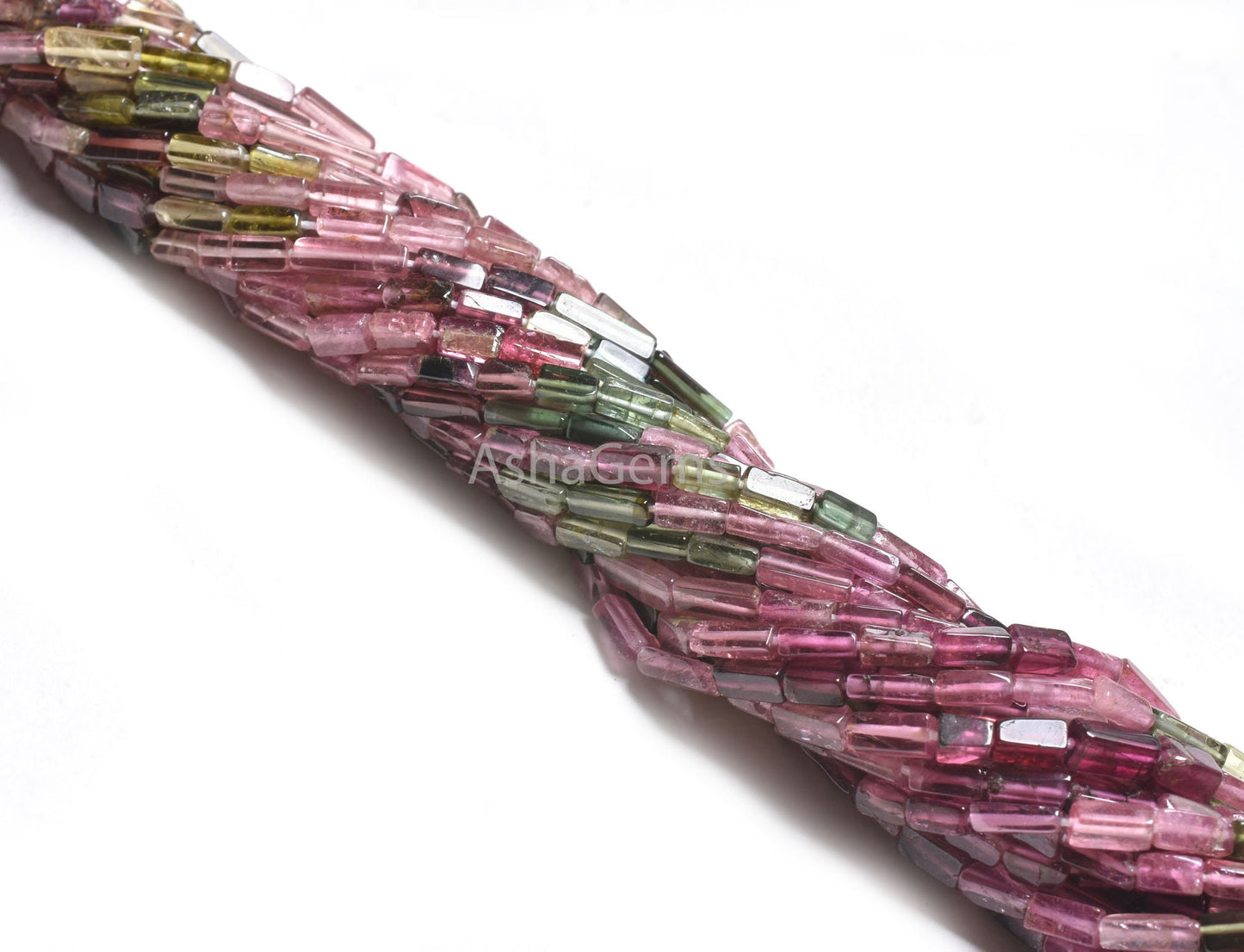 Natural Tourmaline Pipe Shape smooth Gemstone Beads,13"Tourmaline Beads, Multi Tourmaline Fancy Long stick Handmade Straight Drill Bead SALE