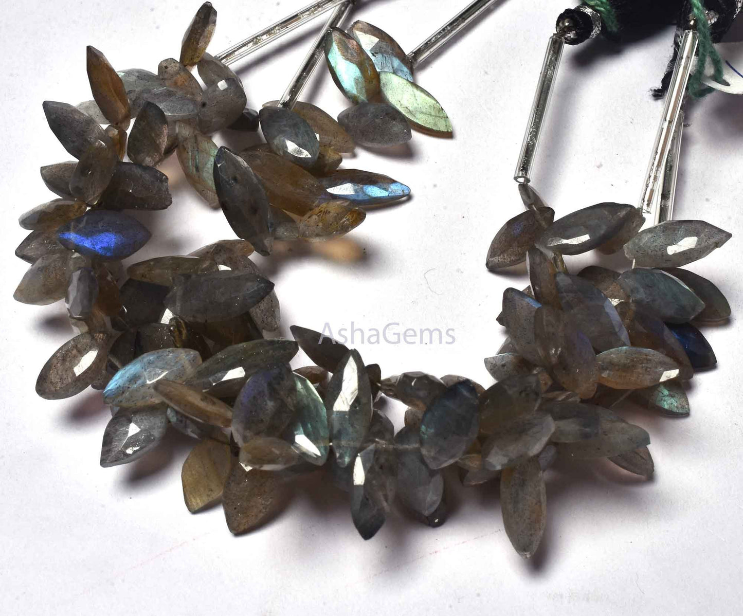 Natural Flash labradorite Faceted Marquise Shape Beads,Multi Fire Black Rainbow Gemstone Beads, Labradorite marquise Briolette Beads Jewelry