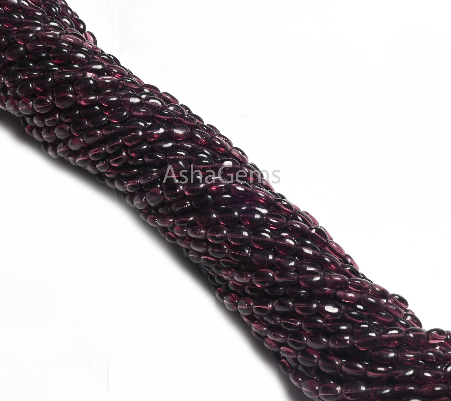 5.5-7mm Beautiful Purple Garnet Color Hydro Smooth Oval Shape Beads,13" Fine purple Hydro Plain Oval handmade Bead Jewelry making Craft SALE