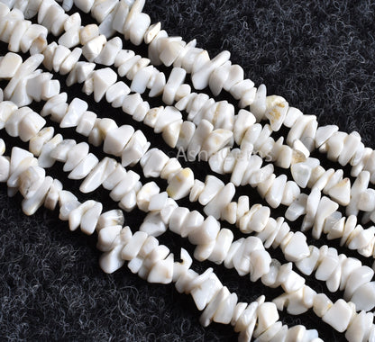 White Opal Uncut Chips Raw Gemstone Beads,34"Strand Natural White Opal Uncut Beads Fine Quality Opal Nuggets Rough Smooth Raw Beads Jewelry