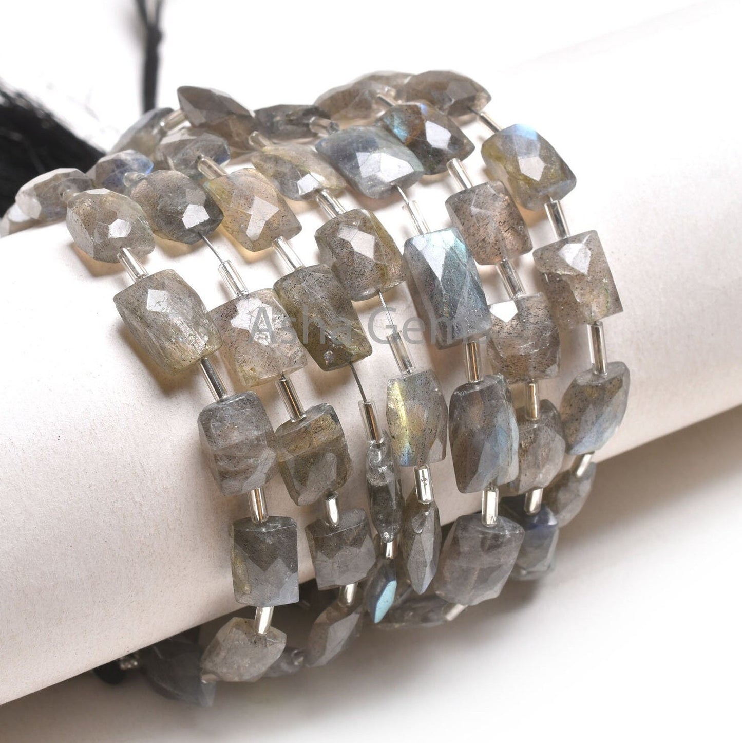 Natural Fire Labradorite Faceted Rectangle Gemstone Beads Flashy Labradorite Fancy Chicklet Shape Briolette Straight Drill Bead Jewelry SALE