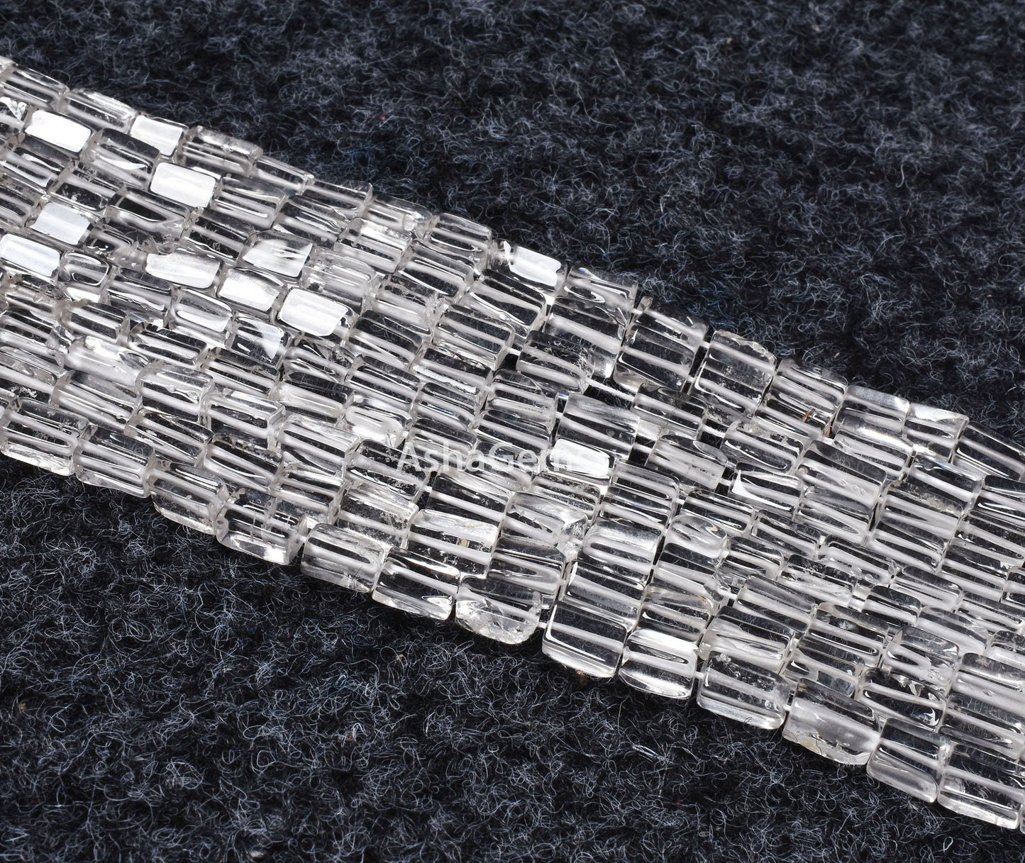 White Crystal Quartz Smooth Gemstone Bead, Natural Clear Crystal Quartz Rectangle Shape Beads,Handmade Plain Briolette Jewelry Beads SALE